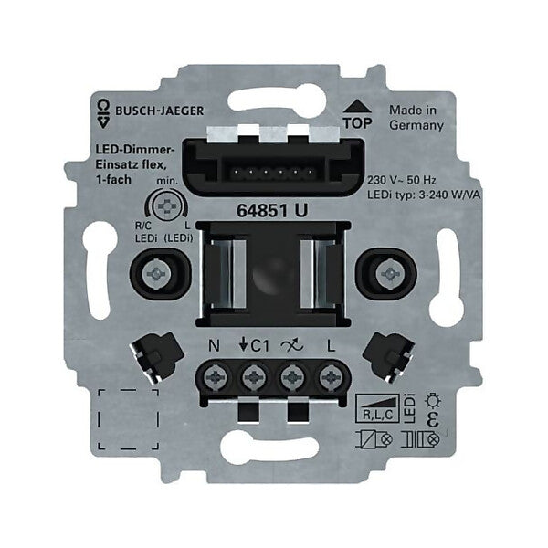 Busch-Jaeger LED-Tastdimmer-Einsatz flex 64851 U